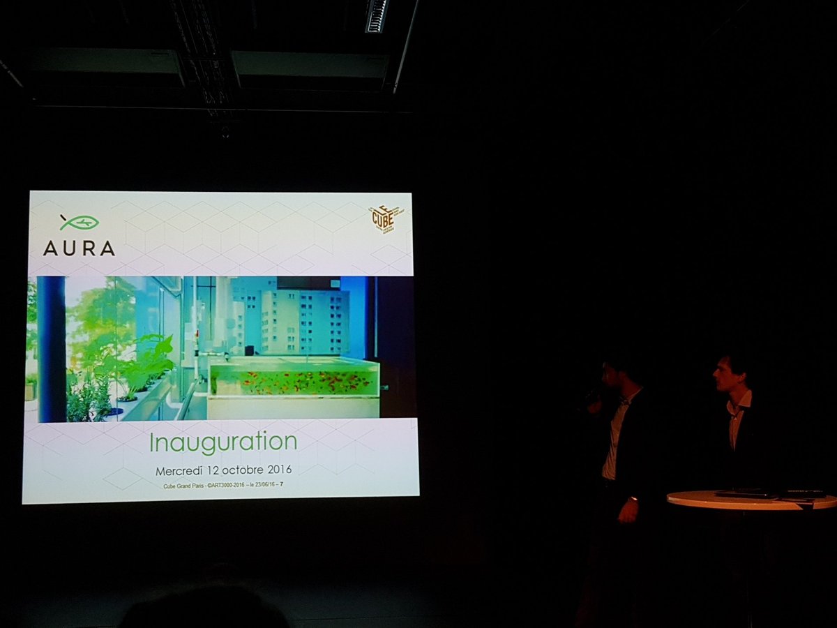 ndrsan's tweet image. Thomas nous présents #aura @lecubetwit  le  système de #aquaponie intégré