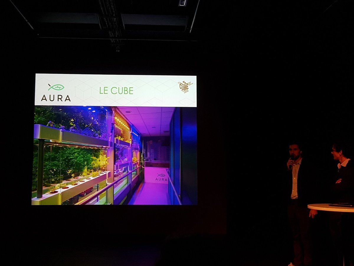 ndrsan's tweet image. Thomas nous présents #aura @lecubetwit  le  système de #aquaponie intégré