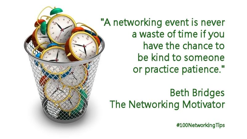 Conpoto's tweet photo. RT @BethBridges: You can always find a way to make a #networking event worth while.
#100NetworkingTips https://t.co/kbmJLjE1mt