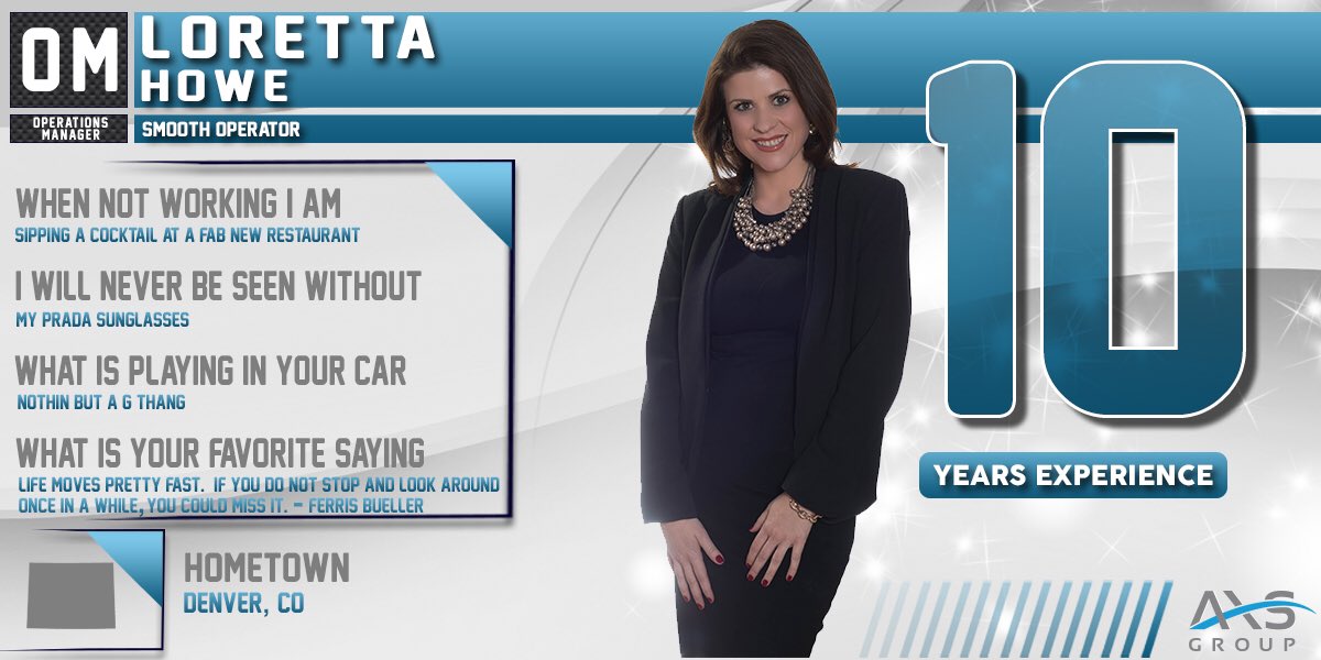 Imprint_Events's tweet image. AXS Spotlight: Loretta Howe, Operations Manager, AKA "Smooth Operator" facebook.com/TheAxsGroup/po…

#spotlight #employee #axsgroup