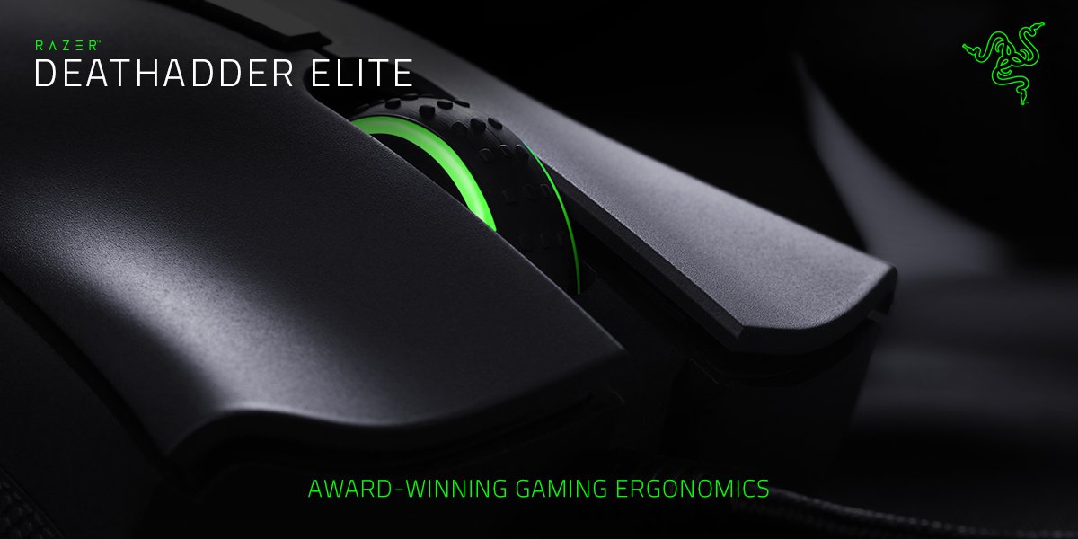 Tome el control de su juego con el ratón, Razer DeathAdder Elite: rzr.to/DAElite