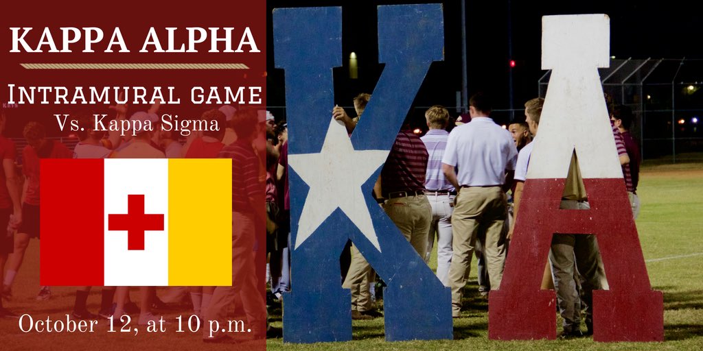 TxStateKA's tweet image. Come out and support us against Kappa Sig tonight