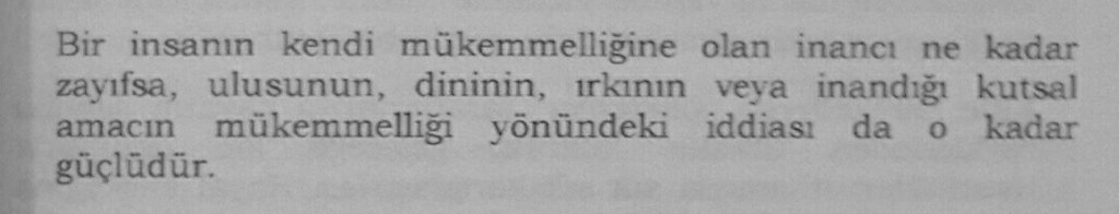 Mükemmelliğinize inancınız yoksa..
