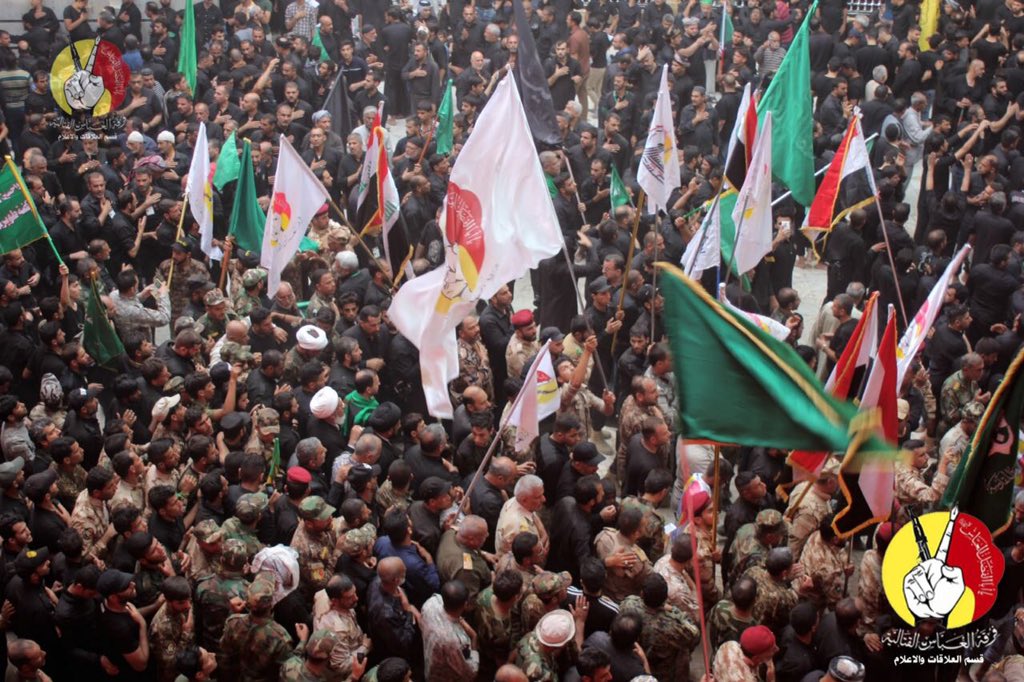 AbbasFirqah's tweet image. امين عام #العتبة_العباسية المقدسة ومشرف #فرقة_العباس_القتالية #ميثم_الزيدي بمراسيم #عاشوراء في #كربلاء #ليله_الوحشه