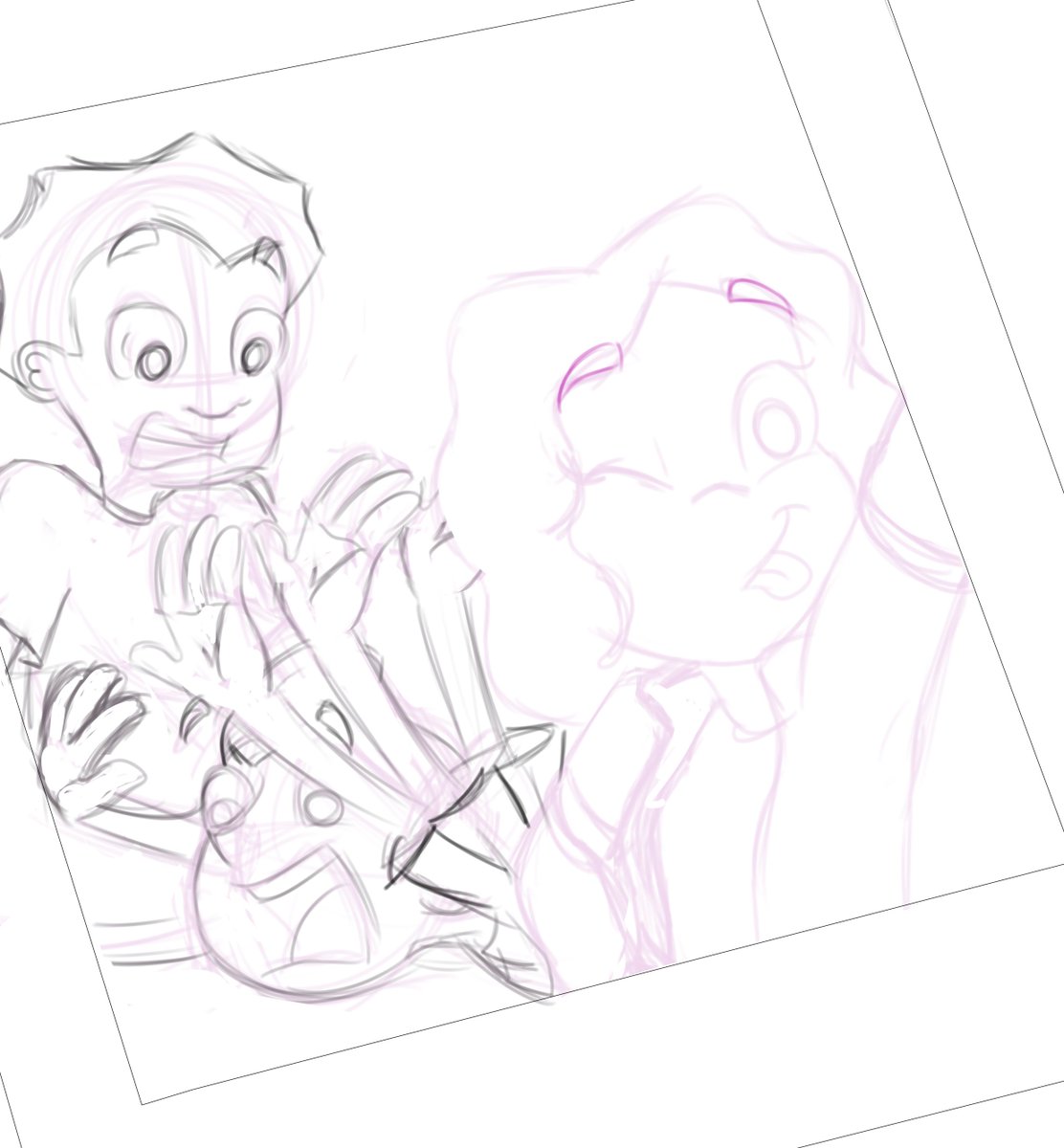 These kiddos are so sweet - I love them already! (Bonus doodle included because it made me laugh to draw XD) <a href="/mmonogram/">?</a> <a href="/DanPovenmire/">Dan Povenmire</a>