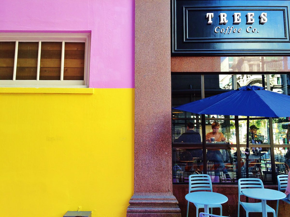 TreesOrganic's tweet image. What a difference a #freshcoatofpaint makes in a laneway! We love the groovy #moreawesomenow alley beside us! #downtownvan #GranvilleSt
