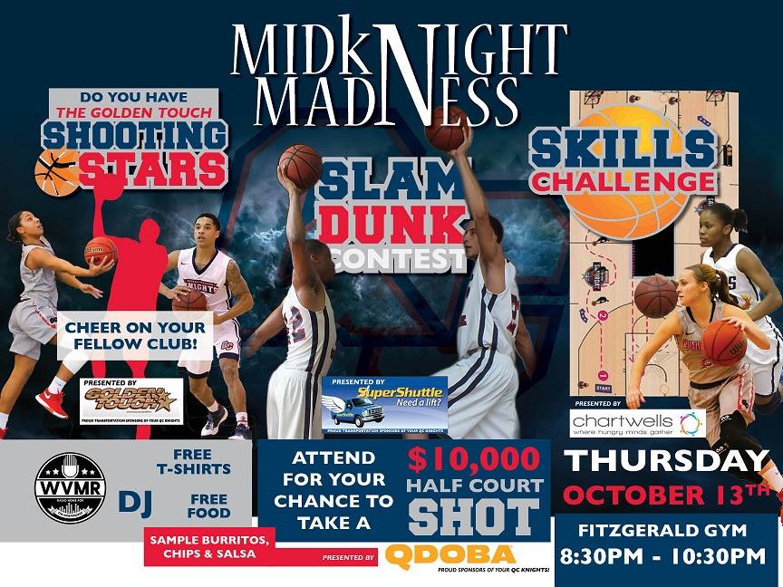Join us for #MidknightMadness, the start of the <a href="/QCKnights/">Queens College Knights</a>_MBB season on 10/13! @QCKnights #GoKnights