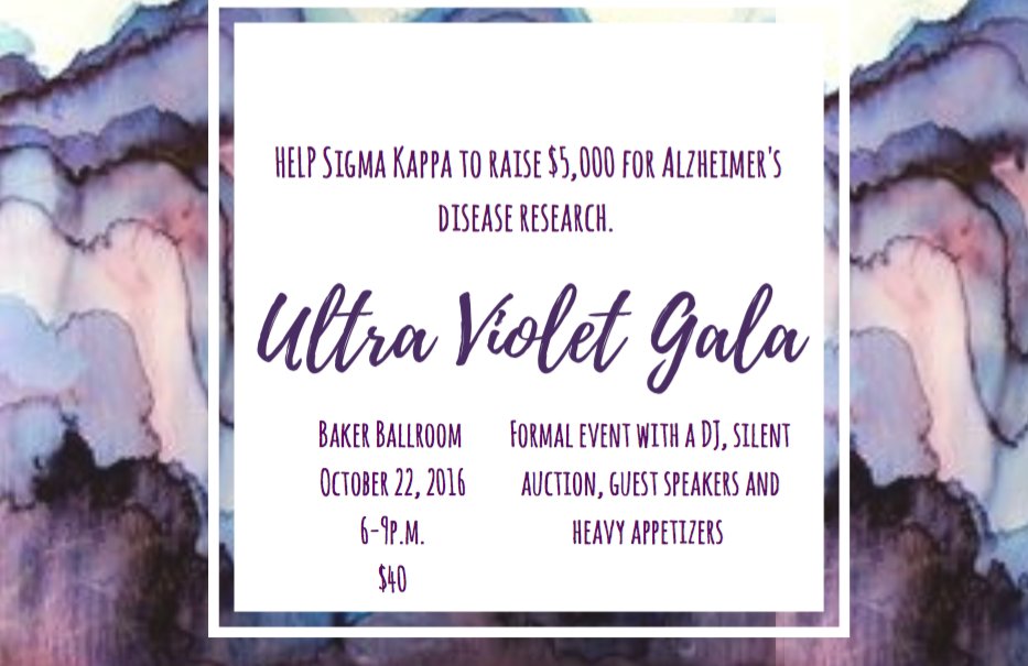 Join us October 22nd for Sigma Kappa's Ultra Violet Gala!  Link to buy tickets:  eventbrite.com/e/sigma-kappa-…
