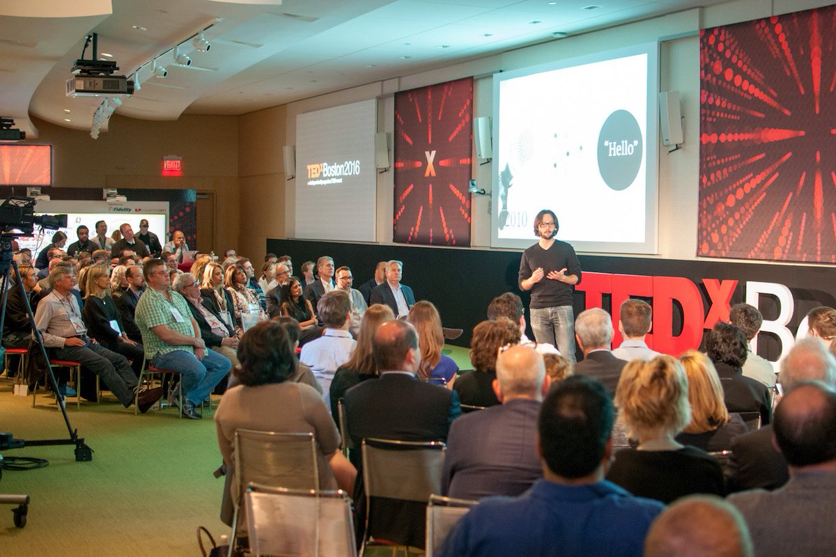TEDxBoston's tweet photo. @hugo_larochelle of @TwitterEng talks ‘The Deep End of #DeepLearning’ at #TEDxBoston2016 Vid at https://t.co/BN92DQBYTc https://t.co/PscTNc86CW