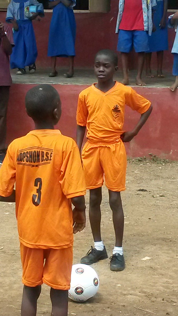 Extending_Grace's tweet photo. Thanks @EUFCofficial for donating this ball. It was "a day to remember" for our children in Nigeria in today's friendly match. https://t.co/fOhJrXTHWe