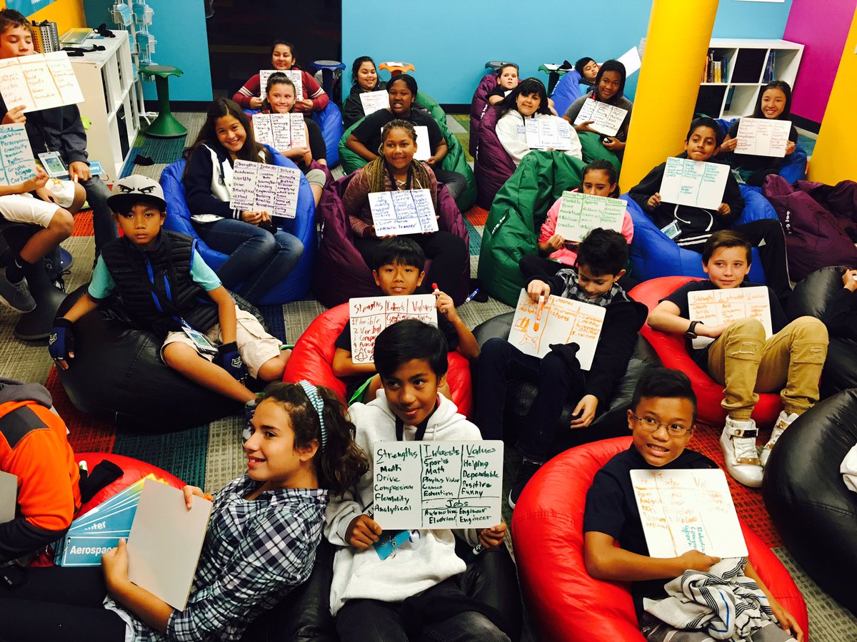 CV_InnovationSt's tweet photo. Ss from Mr. Figueroa's 6th grade class @Heritage_Hawks exploring strengths, interests, &amp; values w/ the help of @thrively. #WorldOfWork https://t.co/IelRxPlQjZ