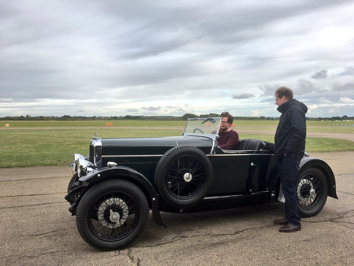 Great to see another young vintage motorist getting to grips with an Alvis! Purchased from <a href="/RobertGloverLtd/">Robert Glover</a> @AlvisOwnerClubP @VintageCarClub