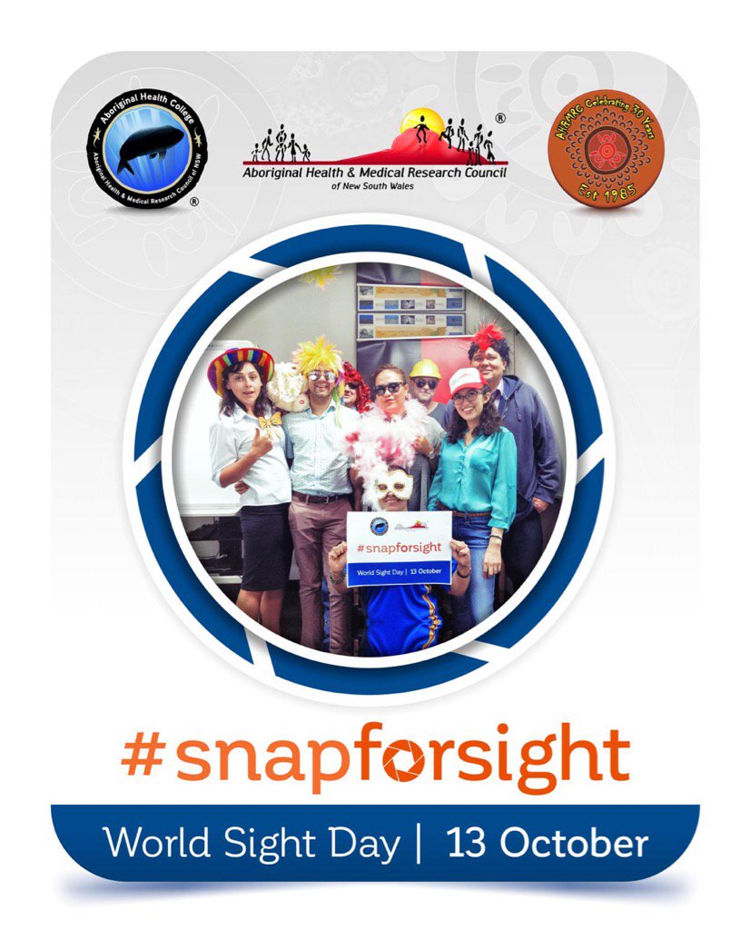 ahmrc's tweet image. Today is #WorldSightDay!Celebrating #30YearsOfService by #ACCHS sector for #Aboriginal #eyehealth #snapforsight