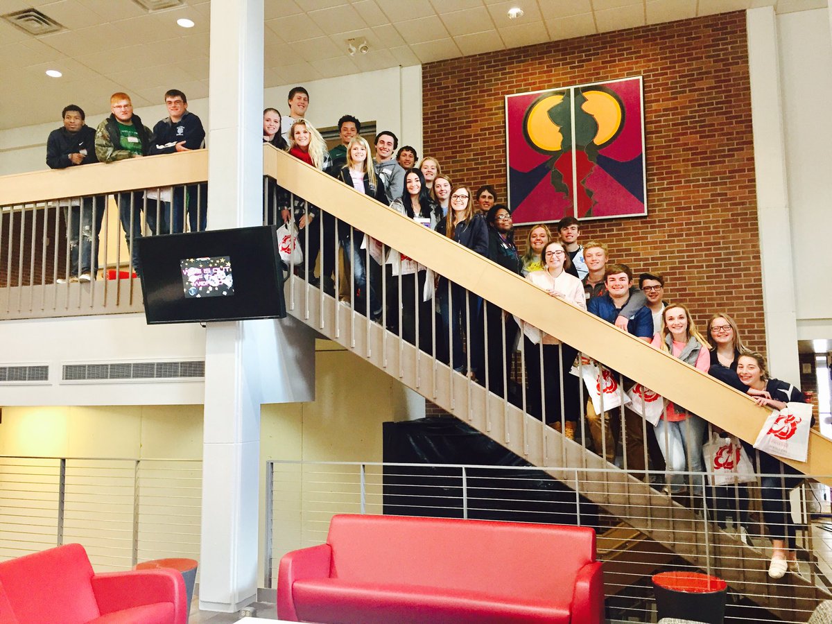 debbeilke's tweet photo. VC students attending the Sports Communication Conference at MSUM today. @HiLiners https://t.co/DEQteCzIud