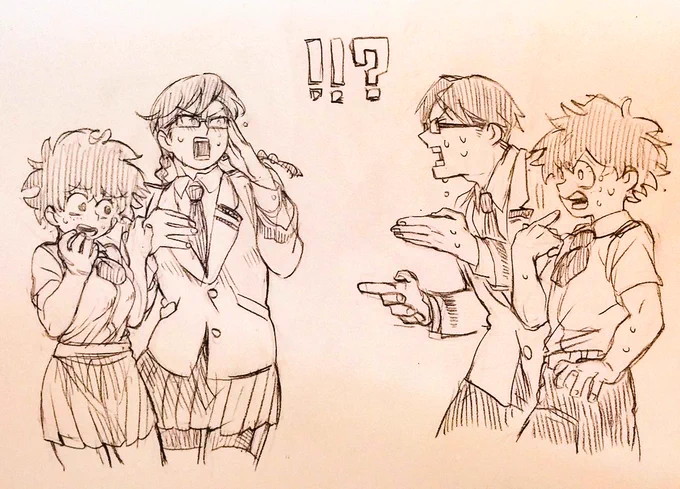 ヒロアカpic
P1:crossover
P2:死勝(かっちゃんは女の子)
P3:rough 