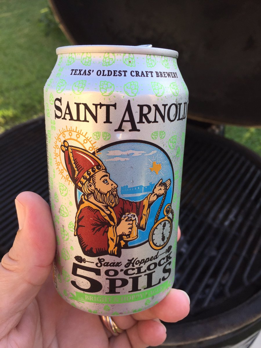 codyevans67's tweet photo. Variety pack acquired and 5 O'clock pils is 1st out of the fridge. Perfect for the grill even at 5:30. @SaintArnold https://t.co/vgW6WXaXFO