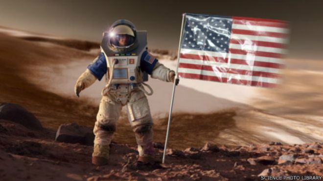BBCIndonesia's tweet photo. Amerika akan menggandeng perusahaan swasta untuk mengirimkan manusia ke Mars. https://t.co/l3iz7VKpTl https://t.co/mMgvpKNERT