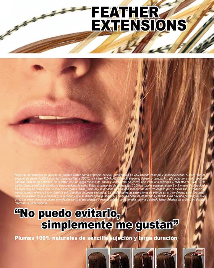 revPBpeluqueria's tweet photo. #FeatherExtensions #plumasnaturales 100% fáciles de colocar 🌞
Infórmate al 932 925 840 · tienda@hair-styles.com https://t.co/8Vq8p40P53