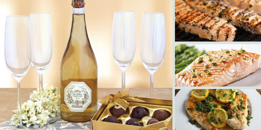 CapriItalianMSR's tweet photo. #SofiaChardonnay pairs well with our #HalibutFilet, #SalmonFilet, and #ChickenPiccata. Read More: https://t.co/jjWxZQUVjW #Chardonnay https://t.co/17THbjWmGM
