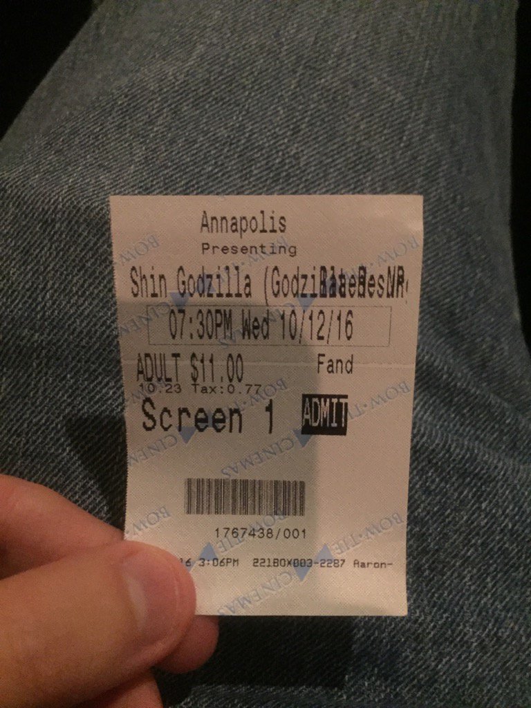ScotTheLizard's tweet photo. Watching the King of Monsters tonight. #ShinGodzilla #Funimationfilms https://t.co/BLxHaXJvni