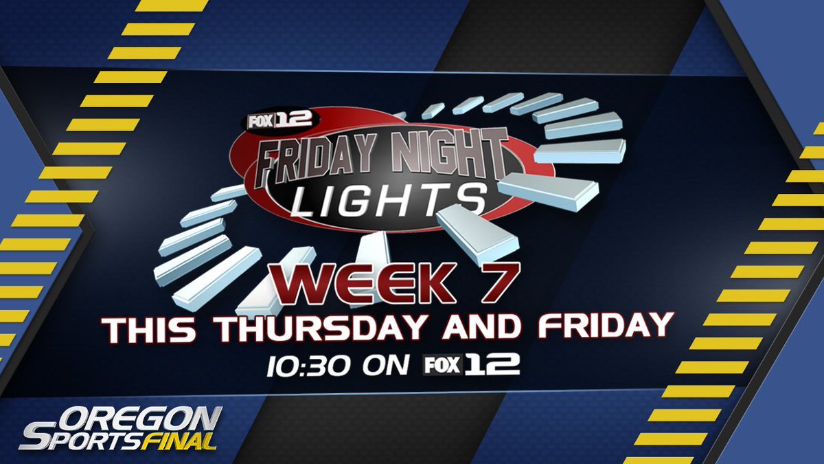 #Fox12FNL Thursday Night Lights will feature <a href="/NorthSalemHS/">North Salem HS</a> vs. <a href="/SpragueOlys/">Sprague High School</a>