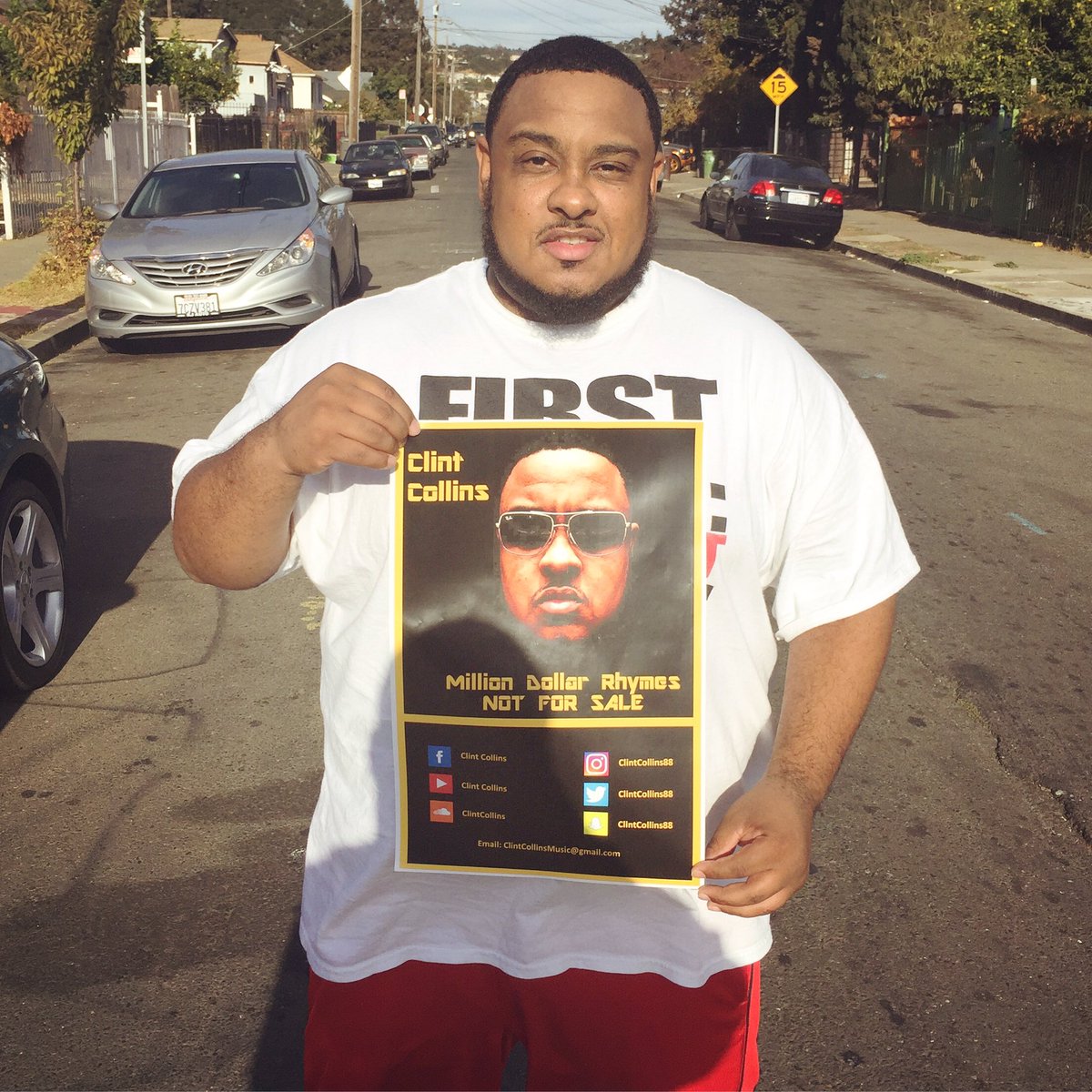 ClintCollins88's tweet photo. If you see this poster up anywhere just know that it's the dopest mixtape out in the world right now #ClintCollins #MDRNFS https://t.co/0cHhPRBLl8