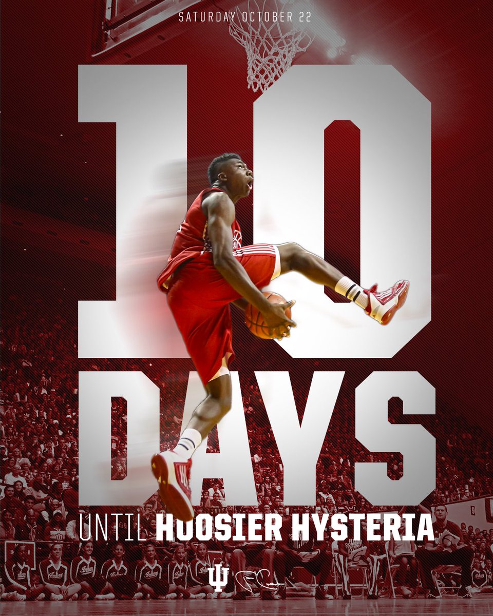 The greatest time of the year is coming 🔴🏀⚪️ #iubb