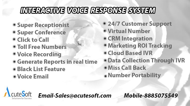 acutesoftsol's tweet image. #acutesoftsolutions #interactive #voice #Response #ivrsolutions #BusinessTransformation