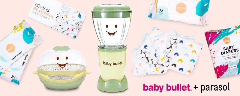 parasolco's tweet photo. Win a baby essentials prize bundle from ParasolCo and @TheBabyBullet by entering our #giveaway! CLICK to learn more: https://t.co/GJ6Qmk1ifG https://t.co/O7jp1ypFtQ