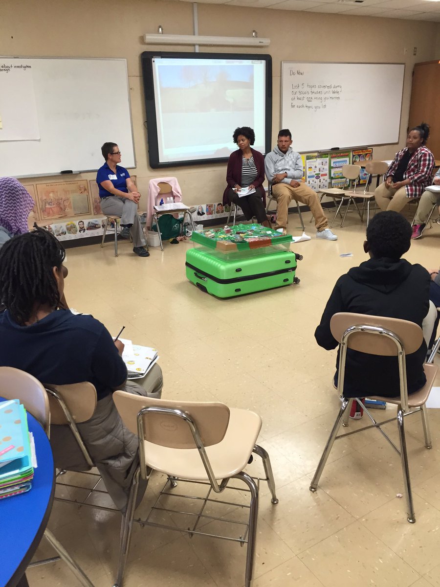 CounselorNbmp's tweet photo. 8th grade PBL Water Filtration Unit with Julie Berbiglia from Metro Water @NeelysBendMP https://t.co/HbkzJPY6L4