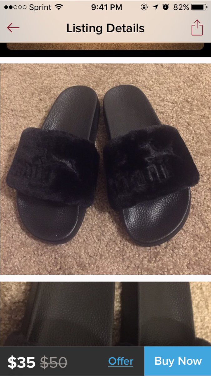 fake fenty slides