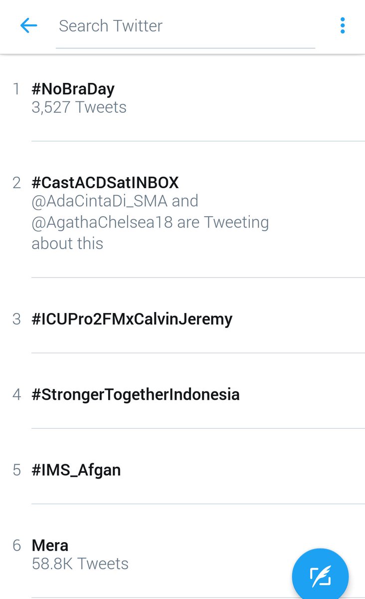 Lagi2 @AdaCintaDi_SMA trending topic no 2 di twitter!😍😍 <a href="/AgathaChelsea18/">agatha chelsea</a> <a href="/gegeelisa94/">gege elisa</a> <a href="/caitlinhald/">Caitlin Halderman</a> <a href="/AlvaroMaldini1/">AlvaroMaldini</a> <a href="/TeukuRyz/">Teuku Ryzki</a>