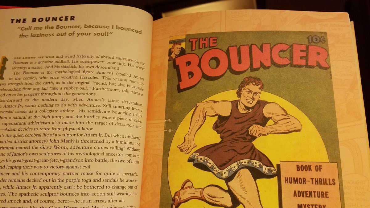 ComicBookLawyer's tweet photo. Today's reading from "Regrettable Superheroes": The Bouncer  #comicbook #superhero https://t.co/aq70dSxYJj