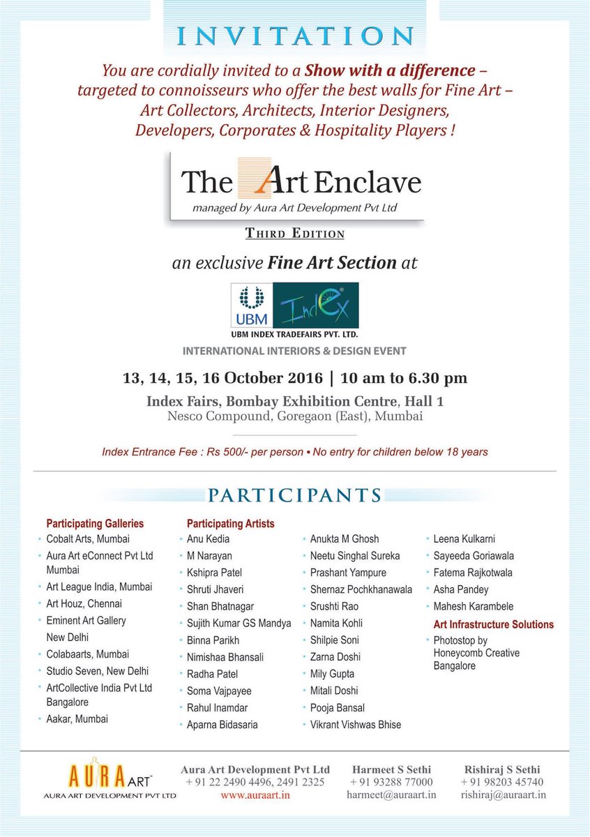 ItemMom's tweet photo. So the exhibition opens today!!! Here are the invites... #artexhibition #index2016 #DayOne https://t.co/vtUUFGlwZS