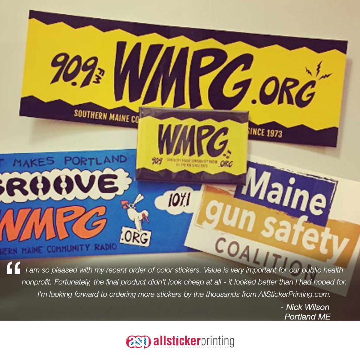 AllStickerPrint's tweet image. A warm gratitude to this review with our #stickers. Thanks for giving your 100% trust in us. #AllStickerPrinting #NYStickers