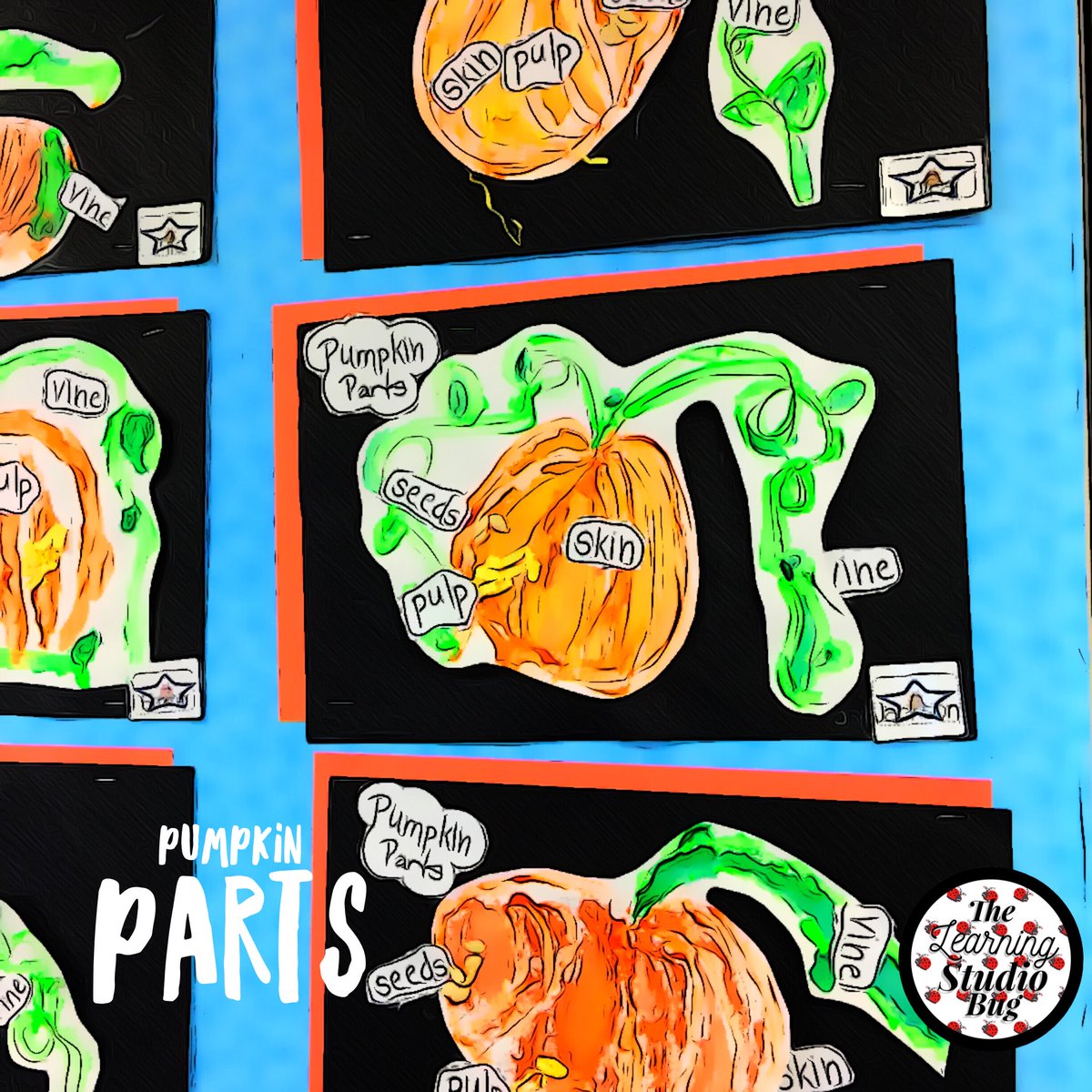 LearningBug1's tweet photo. 🎃#Labeling #PumpkinParts by #thelearningstudiobug #evaluatingart #higherlearning #learningassessment #kindergartenscience https://t.co/TbOQitY5cX