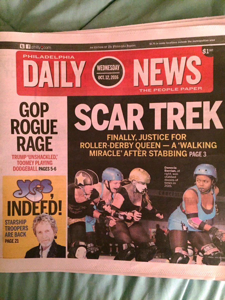 SBluebond's tweet photo. #ARW Cover story! #PhiladelphiaDailyNews #Psychedforshows #ThanksChuckDarrow https://t.co/oYF6RDdyQR