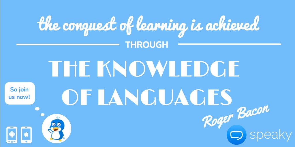 SpeakyLanguages's tweet photo. So why not start now? #learnlanguages #gospeaky https://t.co/5ZdaRDAR0k