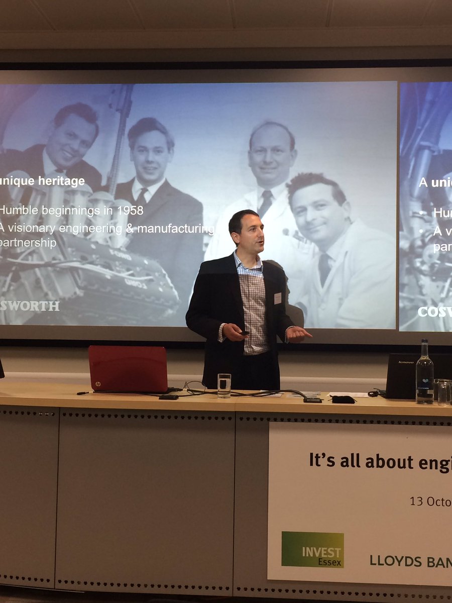 FiMcGon's tweet photo. Great presentation by Pio of @cosworth at #Aerospace &amp; #Automotive event TWI @YourLEP @investessex  @Signpost2Skills https://t.co/UWjXmifUP4