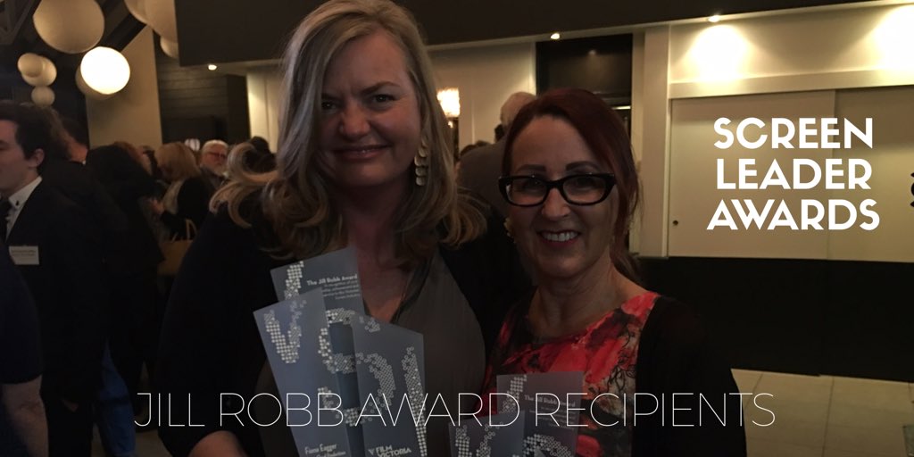 EveryCloud_TV's tweet photo. Congrats to our very own Fiona & Deb who received the #JillRobbAward tonight at @FilmVictoria #ScreenLeader Awards https://t.co/q7iKr5mhF0