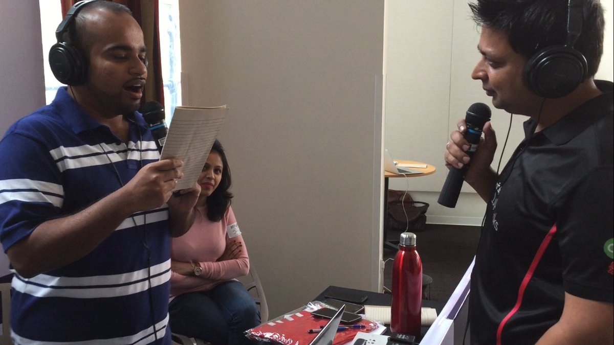 IntuitIN's tweet photo. That was @Anshuman_Kumar acing the #GuessWho game from RJ Lester of @Indigo919_fm #IntuitOnIndigo #IntuitLife https://t.co/brwpuvCMnC