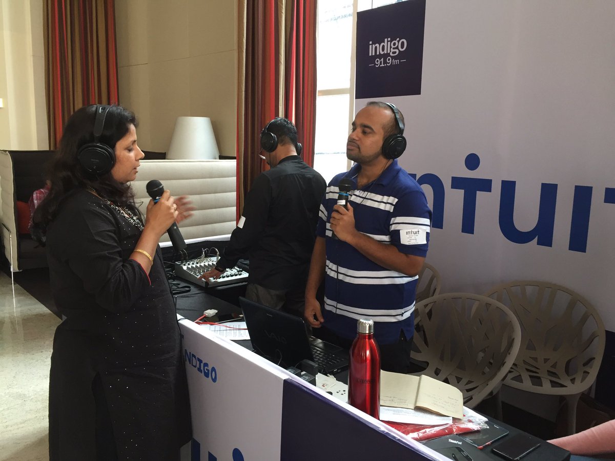 IntuitIN's tweet photo. The #IntuitLEAP team joins the fun.
#IntuitOnIndigo #Intuitlife @indigo919_fm https://t.co/Pkm74QEDG4