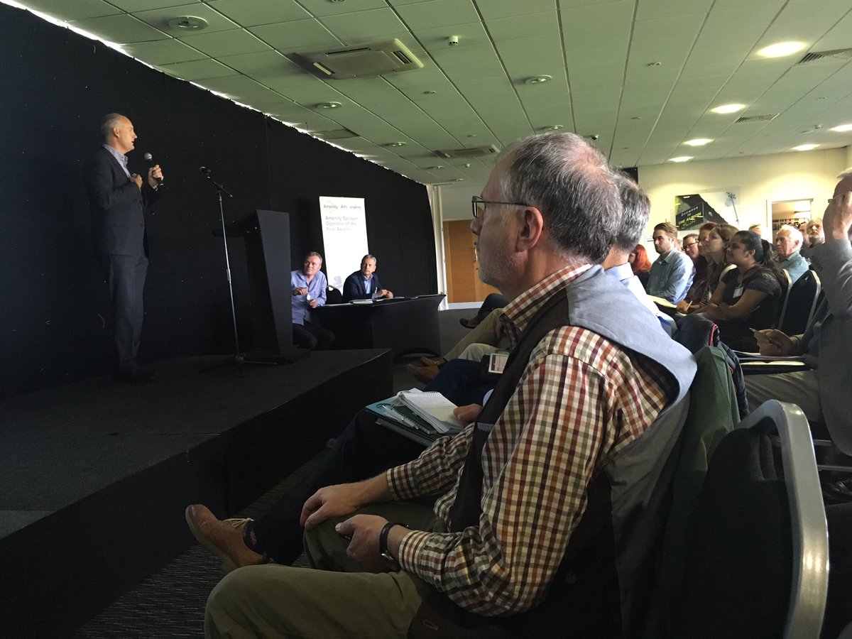 BIGGALtd's tweet photo. BIGGA's @JimCroxton speaking at @AmenityForum annual conference @burtonalbionfc. Making greenkeepers' voices heard across the turf industry https://t.co/TAjqnv93Fk
