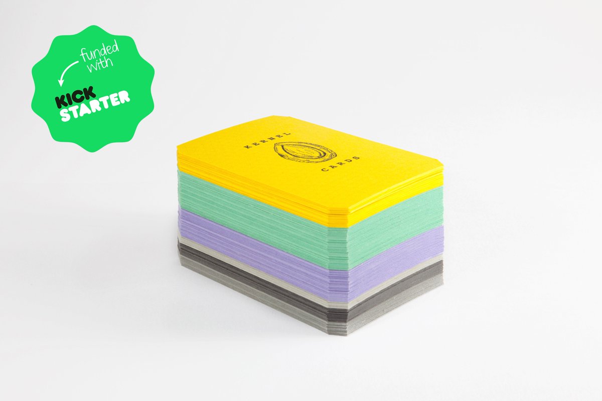 KernelCards's tweet image. If you missed out on the #kickstarter . Sign up &amp;amp; get notified when cards are available to buy online. kernelcards.com