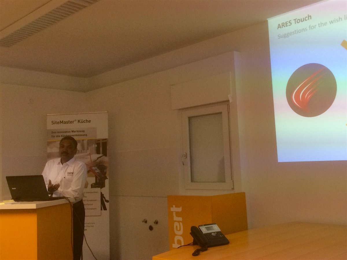 graebertcad's tweet image. .@AmitKumarCAD discusses suggestions for #ARESTouch wishlist. #graebert16