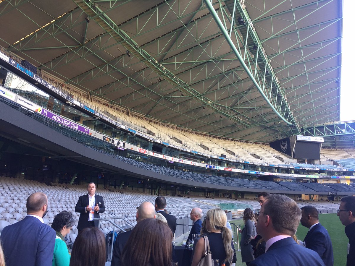lauranfleischer's tweet photo. Thanks Melbourne Chamber of Commerce for the great networking event at #Etihad tonight @vicchamber @VisionSuper @ducpham1813 https://t.co/sXqB8srbME