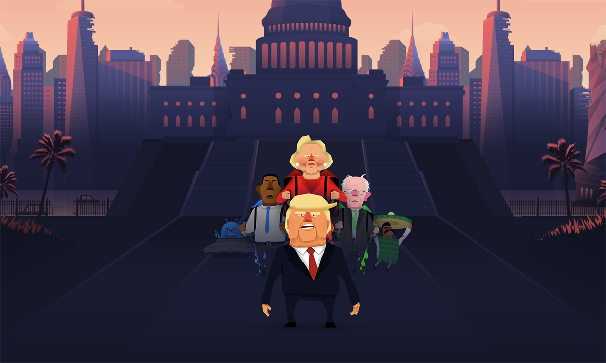 worldcampaigns's tweet photo. #Jrump, an ad campaign for a satirical game about the scenario post #USElections2016 @realDonaldTrump @jrumpthegame https://t.co/CBUl13ZYc0 https://t.co/B173KxCcUS