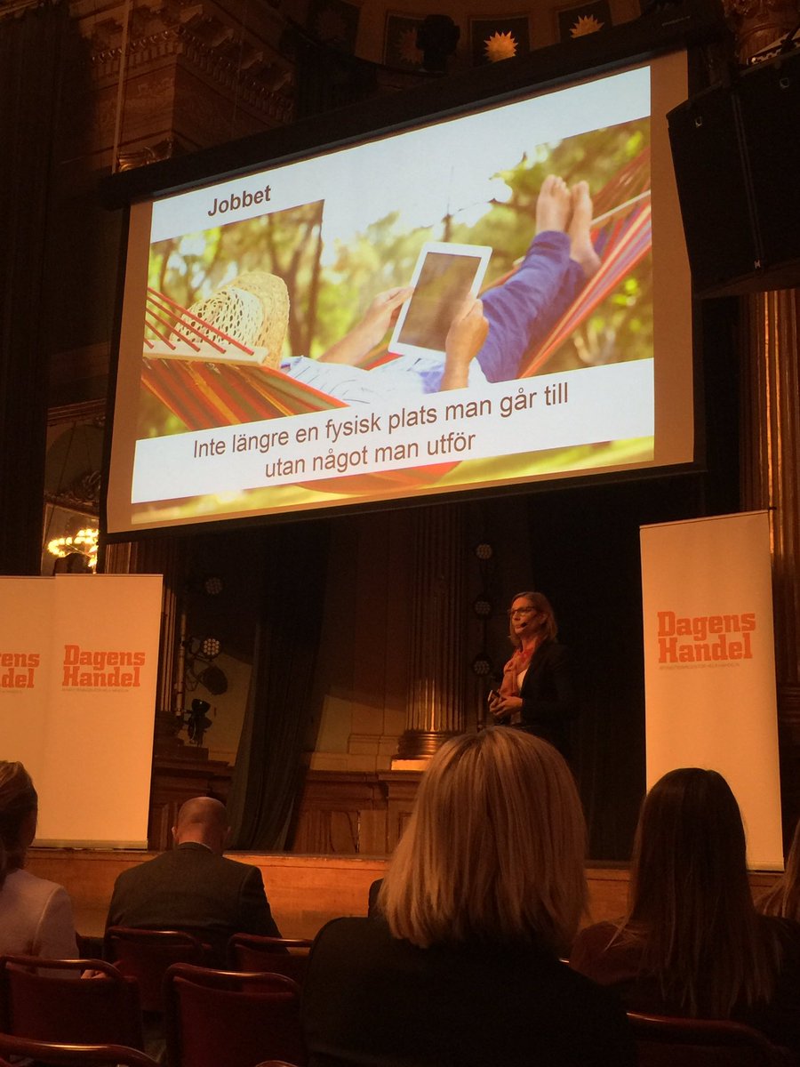 Det fina kontoret är inte lika lockande längre, det som lockar är friheten att jobba där man vill.  #DHRF16