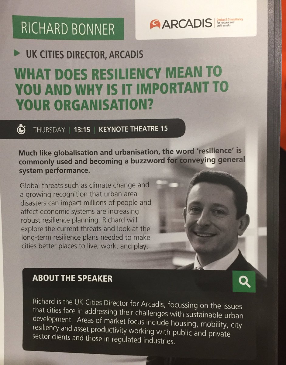 ArcadisUK's tweet photo. @Richbonner will be speaking later today @ContaminationEx. Find out more in the Keynote Theatre at 1.15pm #Contam2016 https://t.co/bamNmkZTg2