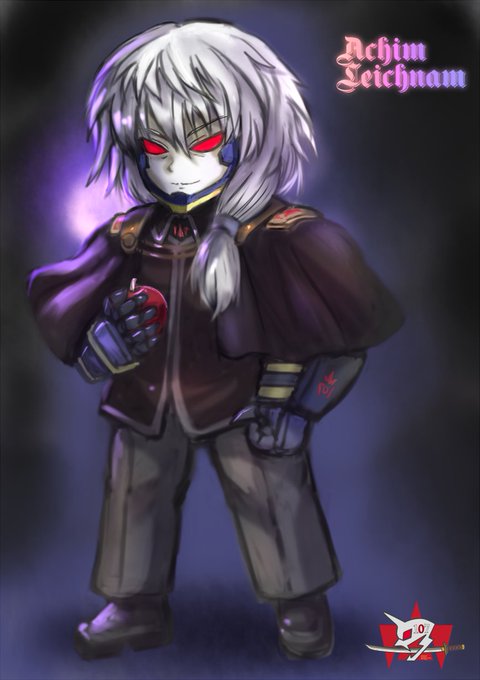 XOのカガチ君の漫画のEDで触れていたシグルズの誘いで107部隊に移籍したアヒム君。それをなんとなく予想図的な絵にしてみました(*'▽')ノ 